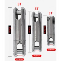 恒龍  3-8T電纜連接器 鋼絲繩旋轉環(huán) 網(wǎng)套連接器 抗彎卸扣 **  電纜連接器