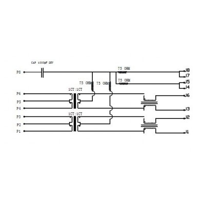 興伸展RJ45插座/網(wǎng)絡(luò)濾波器/連接器T