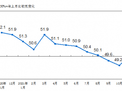 11月份，制造業(yè)采購(gòu)經(jīng)理指數(shù)（PMI）為50.1%