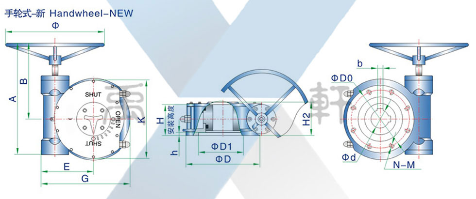 QDX3-6手動蝶閥執(zhí)行器(圖1)